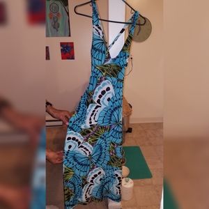 Flowy Butterfly Summer Maxi Dress